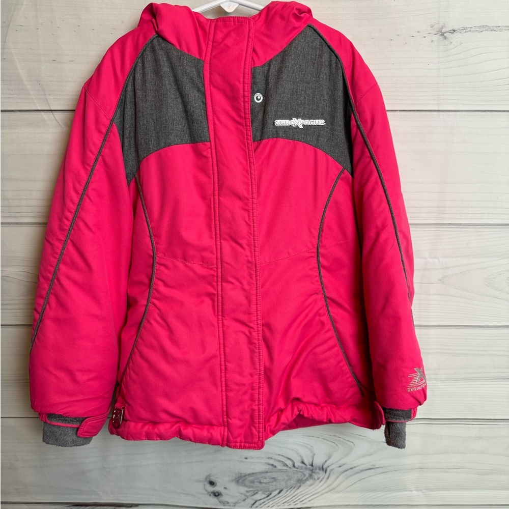 Zero Xposur Boarding Co coat girl size 7/8 pink